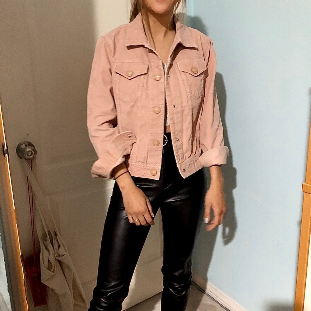 Vintage 90s Marc Jacobs pink corduroy jacket
